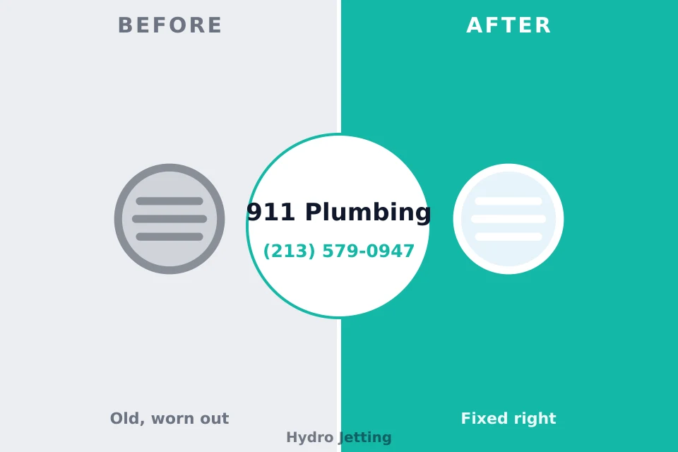 Before and after: plumbing company Fredericksburg, TX